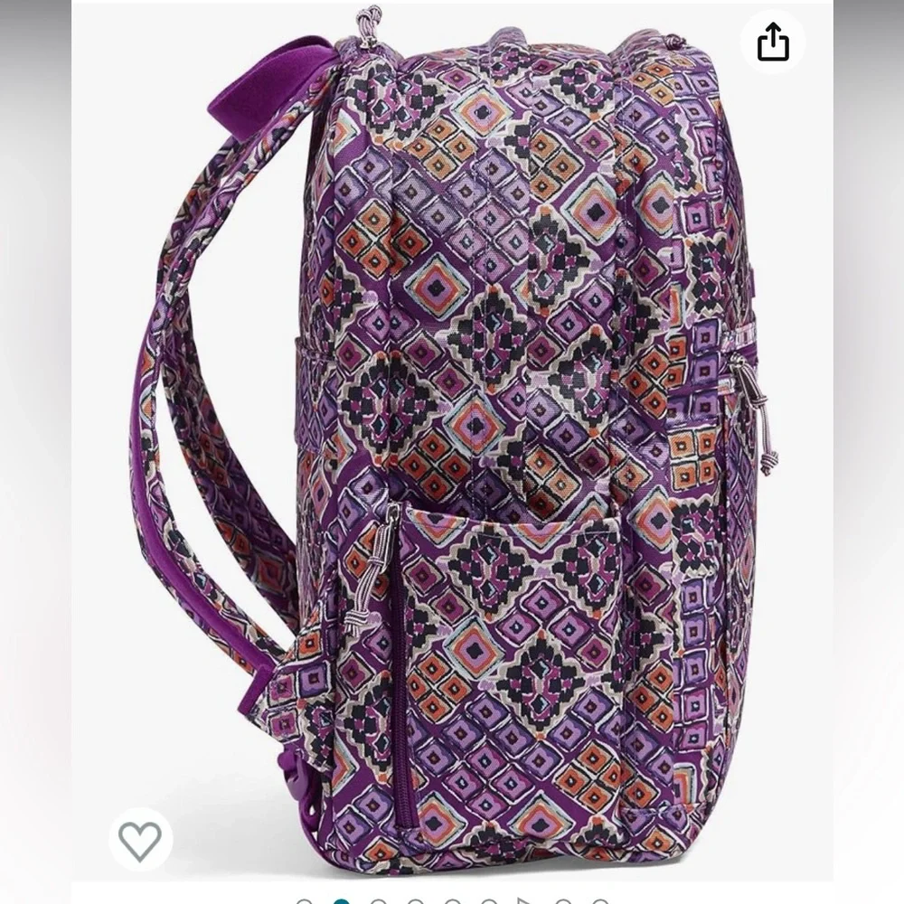 Vera Bradley Women's Lighten Up Grand Backpack, Sierra, One Size